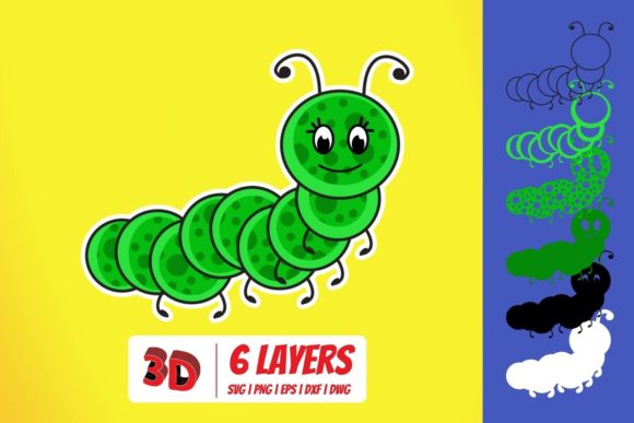 3D Caterpillar SVG: A Review of 3D Shapes for Crafters