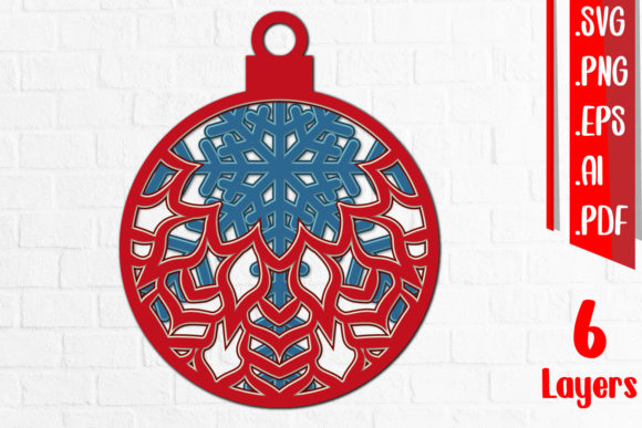 3D Christmas Ball Layered Cut Files: A 3D SVG Review