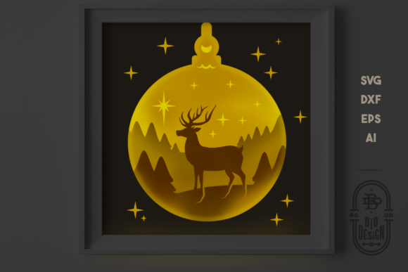 3D Christmas Tree Globe Shadow Box SVG Review