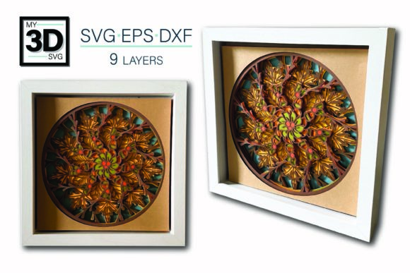 3D FALL MANDALA SVG for Shadow Boxes: A Brand Designer’s Review