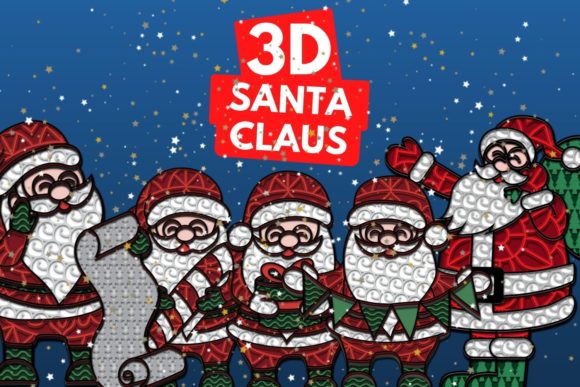 3D Santa Claus SVG Bundle: A Christmas 3D SVG Review