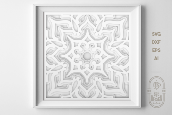 3D Shadow Box Mandala – A Versatile SVG for Crafters & Etsy Sellers