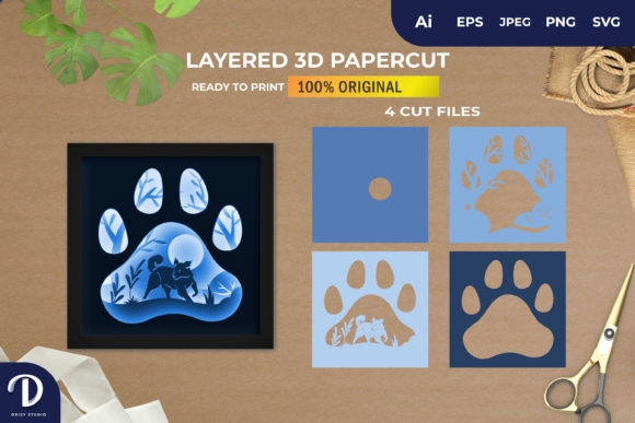 3D Shadowbox Dog Paws: A Brand Designer Review