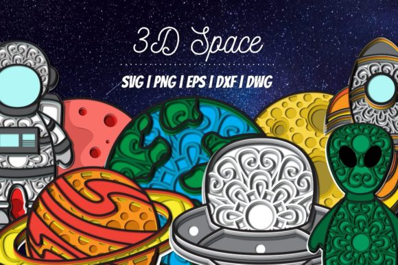 3D Space SVG Bundle: Modern Shapes for Dynamic Branding and Packaging