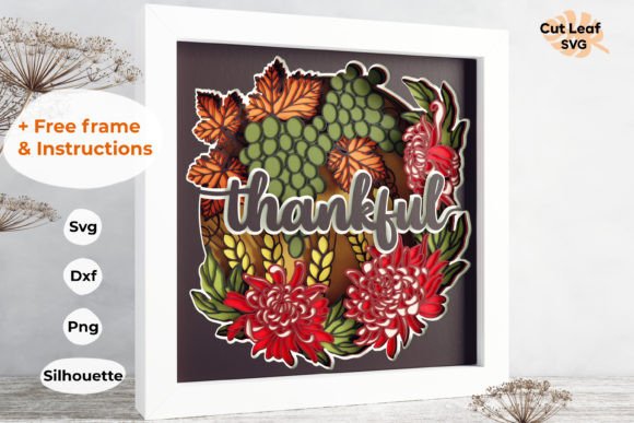 3D Thankful Shadow Box: A 3D SVG Review for Publishers