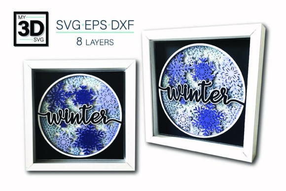 3D WINTER SVG: A Review for Shadow Boxes & Branding