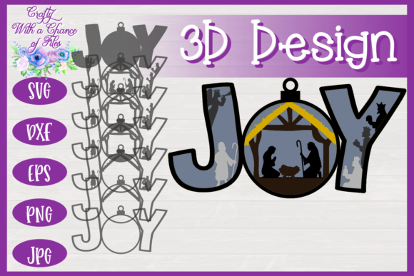 Christmas Joy Nativity 3D Layered: Laser Cutting & Winter Christmas Review