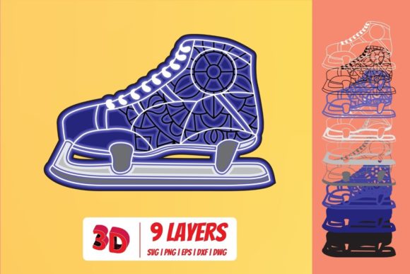Hockey 3 3D Layered SVG Cut File Review