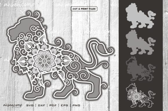 Lion Mandala Vector 3D Layered 2 Review