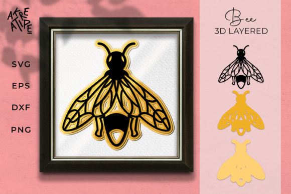 Review: Bee 3D Layered Bee Papercut for Embroidery